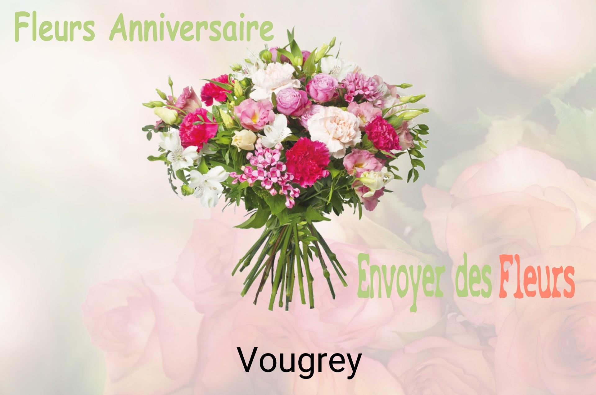 Bouquet de fleurs d’anniversaire livré à Vougrey