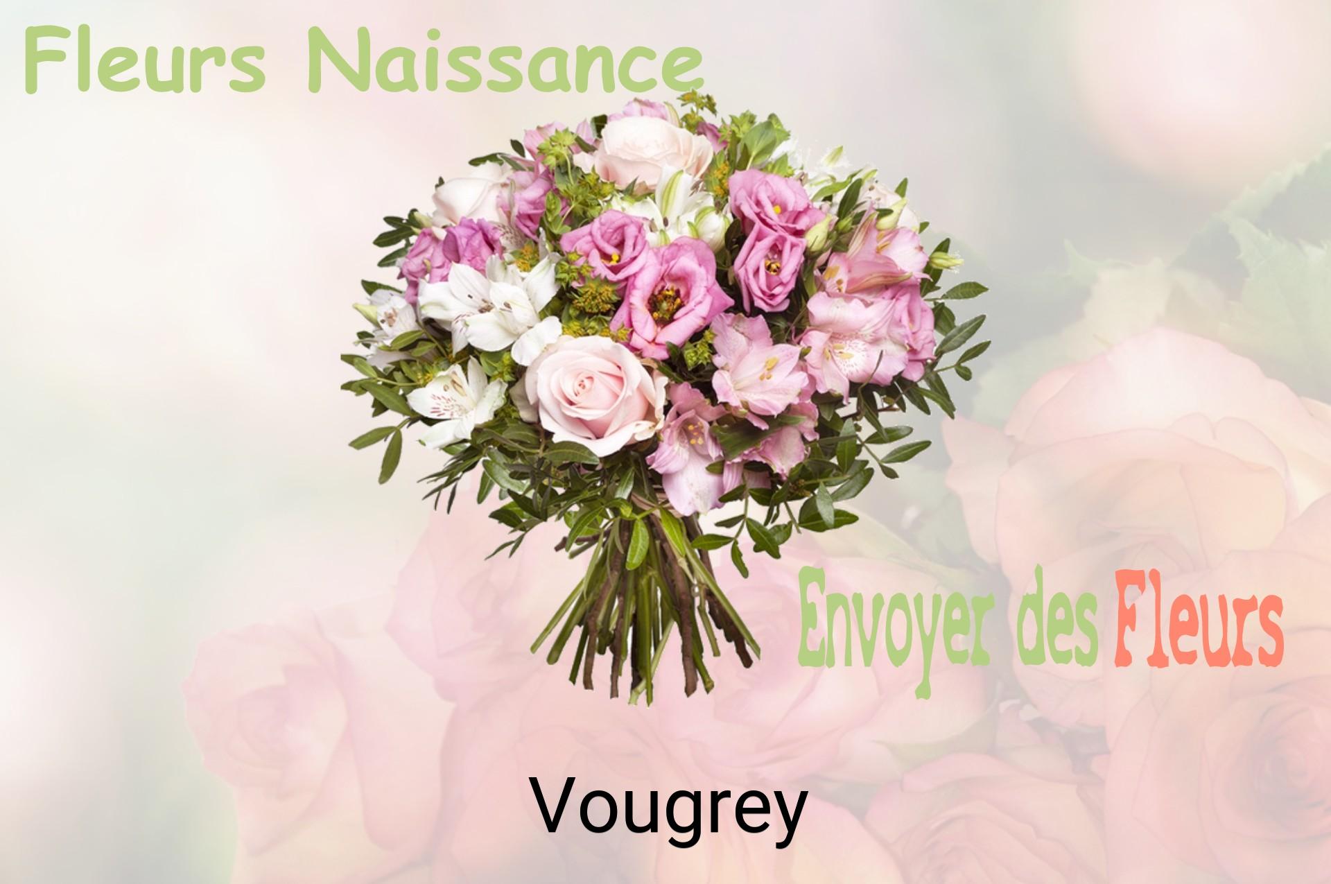 Bouquet de fleurs de naissance livré à Vougrey